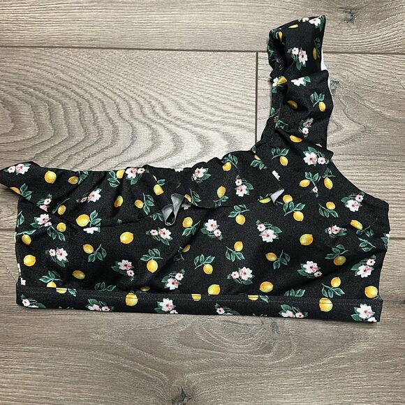 Victoria’s Secret Brazilian Cut‎ Black Lemon Two Piece Bikini Swimsuit Medium - Picture 6 of 14